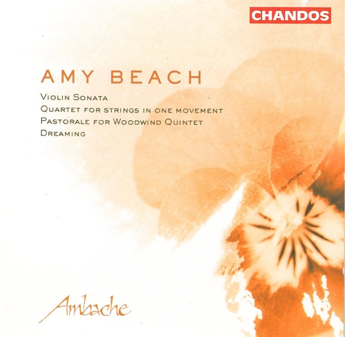 Couverture SONATE VIOLON PIANO / QUATUOR CORDES OP.89 / PASTORALE ... de Amy Marcy BEACH