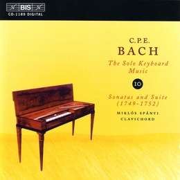 Image du média "SOLO KEYBOARD MUSIC VOL.10: SONATAS & SUITES (1749-1752) de Carl Philipp Emanuel BACH"