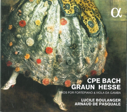 Couverture TRIOS FOR FORTEPIANO & VIOLA DA GAMBA (+ GRAUN/ + HESSE) de Carl Philipp Emanuel BACH