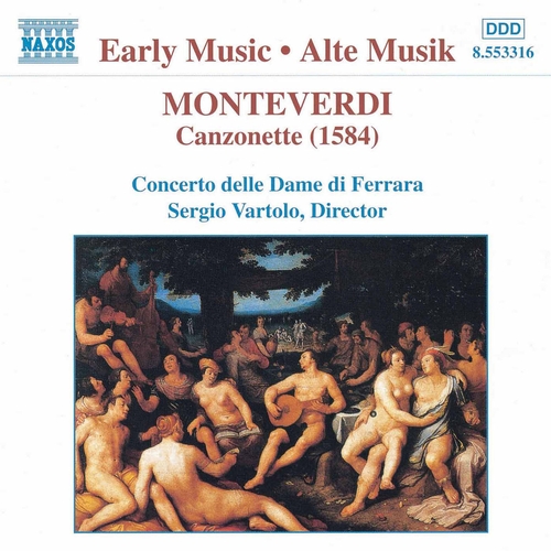 Couverture CANZONETTE (1584) de Claudio MONTEVERDI