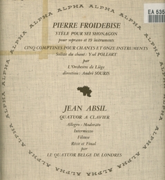 Image du média "QUATUOR CLAVIER (+ FROIDEBISE) de Jean ABSIL"