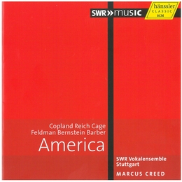 Image du média "AMERICA (COPLAND/ REICH/ BARBER/ FELDMAN/ BERNSTEIN/ CAGE)"