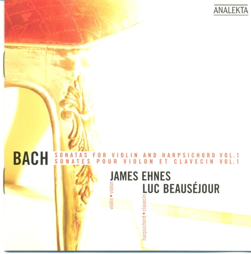 Couverture SONATE VIOLON CLAVIER 1-4 BWV 1014-1017 (VOL.1) de Johann Sebastian BACH