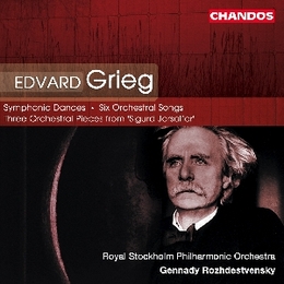 Image du média "DANSES SYMPHONIQUES / 6 CHANSONS VOIX ORCHESTRE / 3 PIECES de Edvard Hagerup GRIEG"