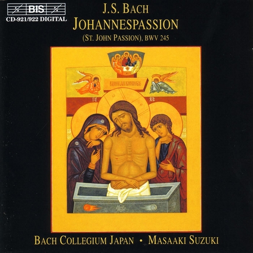 Couverture PASSION SELON ST.JEAN BWV 245 de Johann Sebastian BACH