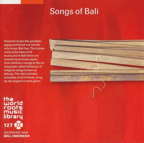 Couverture SONGS OF BALI