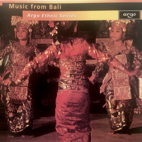 Couverture MUSIC FROM BALI de GAMELAN ORCHESTRA FROM PLIATAN