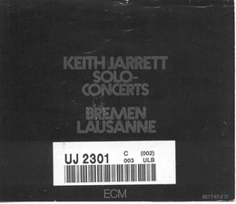 Image du média "SOLO CONCERTS: BREMEN/LAUSANNE de Keith JARRETT"