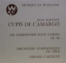 Image du média "SYMPHONIE POUR CORDES OP.III de Jean-Baptiste CUPIS DE CAMARGO"