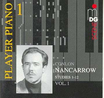 Couverture PLAYER PIANO VOL 1 (STUDIES 1 - 12) de Conlon NANCARROW