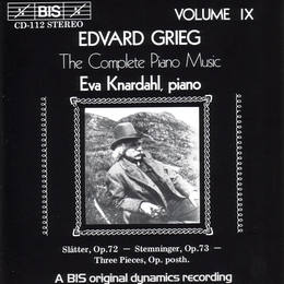 Image du média "VOLUME  9 DE L'INTEGRALE PIANO de Edvard Hagerup GRIEG"