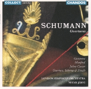 Couverture OUVERTURES: MANFRED, JULIUS CAESAR, GENOVEVA... de Robert SCHUMANN