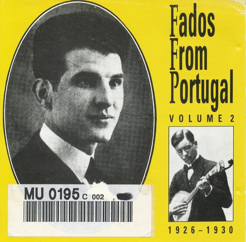 Couverture FADOS FROM PORTUGAL VOL. 2: FADO DE COIMBRA 1926-1930