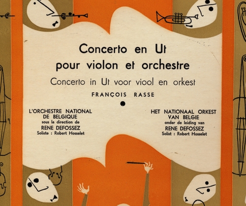 Couverture CONCERTO VIOLON de François RASSE