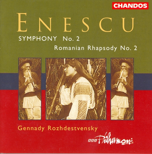 Couverture SYMPHONIE 2 / RAPSODIE ROUMAINE 2 de George [Georges] ENESCU