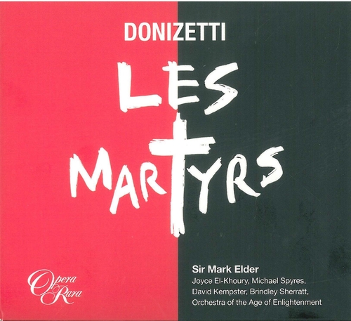 Couverture LES MARTYRS de Gaetano DONIZETTI