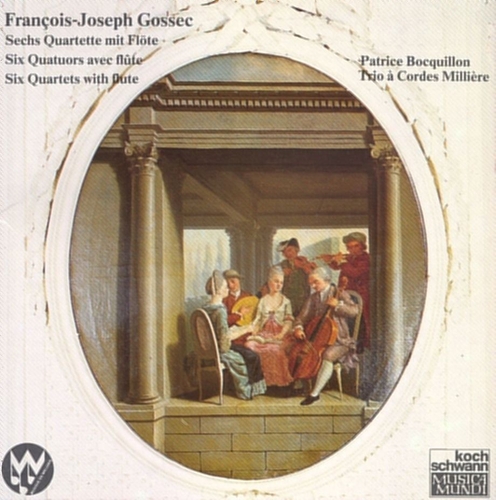 Couverture 6 QUATUORS AVEC FLÛTE de François-Joseph GOSSEC