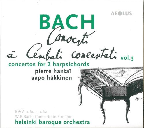 Couverture CONCERTI A CEMBALI CONCERTATI VOL.3 de Johann Sebastian BACH