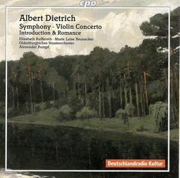 Image du média "SYMPHONIE OP.20 / CONCERTO POUR VIOLON / ROMANCE OP.27 de Albert Hermann DIETRICH"