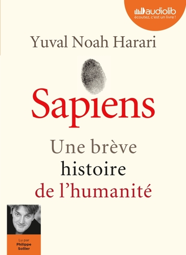 Couverture SAPIENS - UNE BRÈVE HISTOIRE DE L'HUMANITÉ de Yuval Noah HARARI