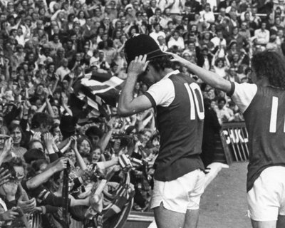 Arsenal FC à Highbury en août 1974