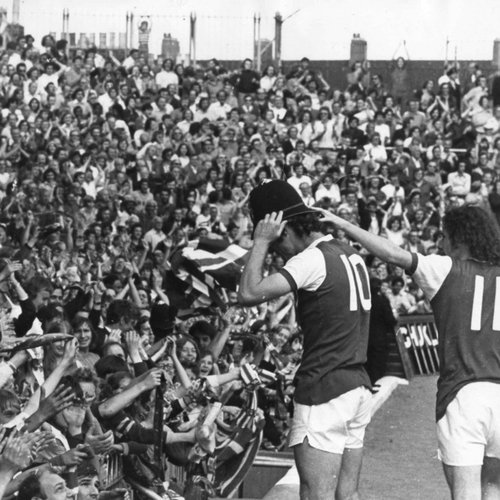 Arsenal FC à Highbury en août 1974