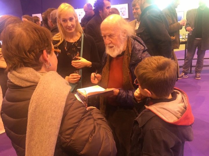 Avec Hubert Reeves à Livre Paris