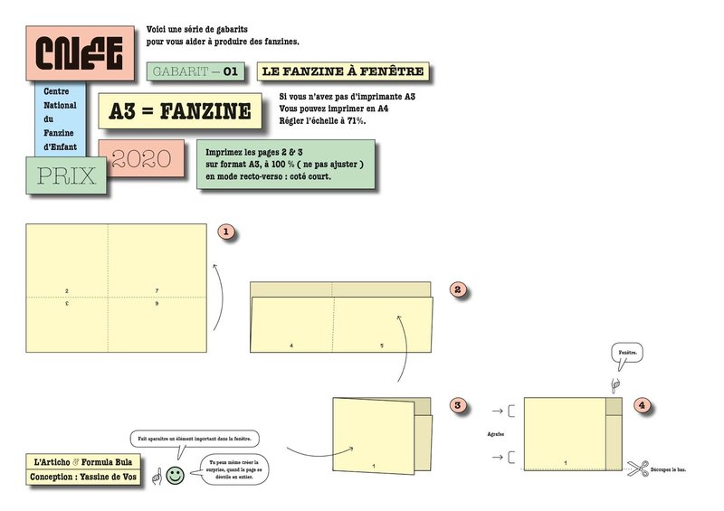 L&#x27;Articho / CNFE - gabarit de fanzine