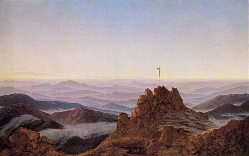 Caspar David Friedrich - Morgen im Riesengebirge