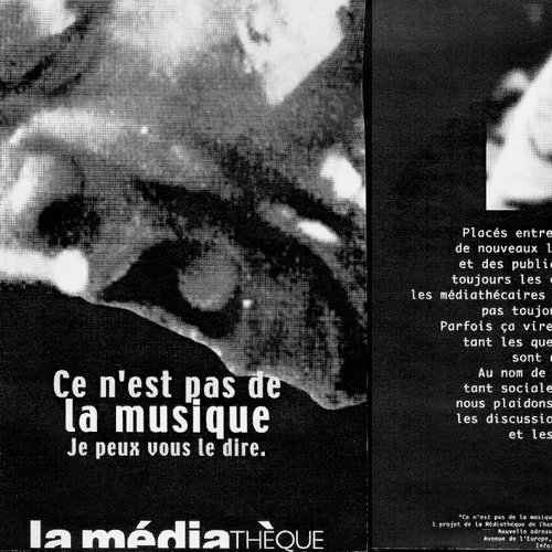 Cecil Taylor - "Ce n'est pas de la musique" - brochure La Médiathèque (c) 2000