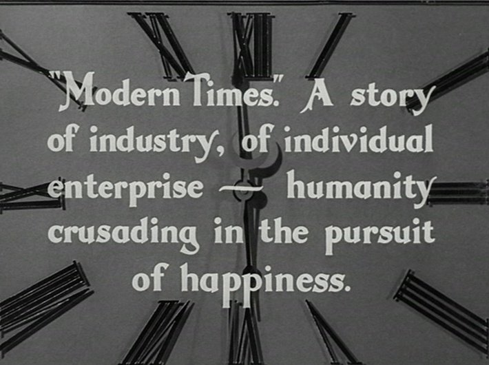 Les Temps modernes - Charlie Chaplin - horloge 3