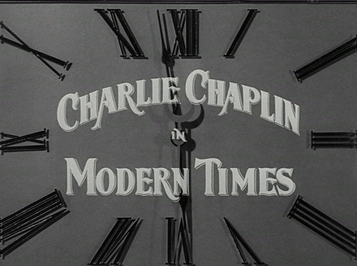 Les Temps modernes - Charlie Chaplin - horloge 2