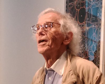 Christo à l'exposition à l'ING Art Center - Bruxelles 2017