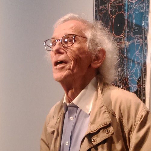 Christo à l'exposition à l'ING Art Center - Bruxelles 2017