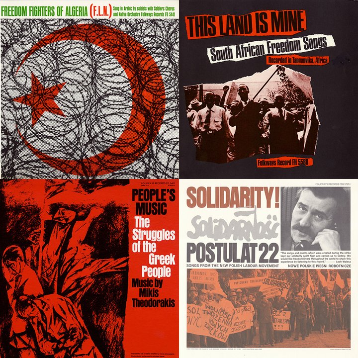 Folkways label politique : dictatures colonies et libération