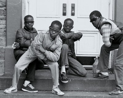 Jamel Shabazz - jeunes garçons à Flatbush, Brooklyn  - 1980