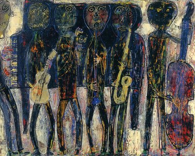 Jean Dubuffet : "Jazz Band - Dirty Style Blues" (1944) - Centre Pompidou / Fondation Dubuffet