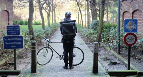 Jimmy Bretzel coursier à vélo