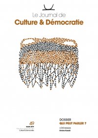 Journal Culture & Démocratie no49 - couverture