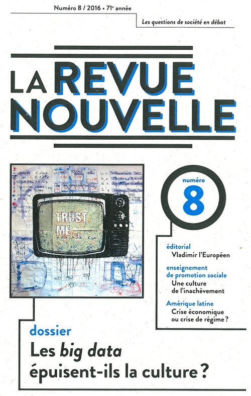 couverture du n°8 de La Revue nouvelle -