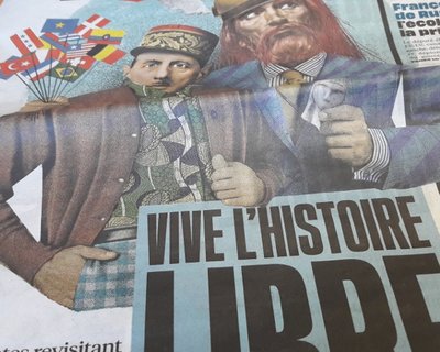 couverture de Libération "Vive l'Histoire libre" (janvier 2017)