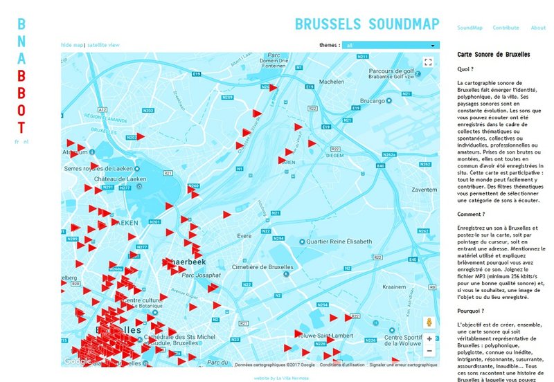 revue du web - Brussels Sound Map