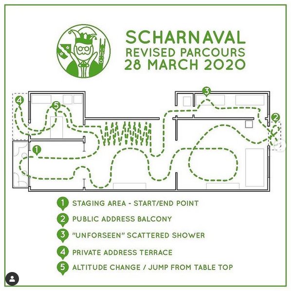 Scharnaval 2020 parcours