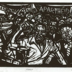 The March, 1986- linocut by Norman Kaplan.jpg