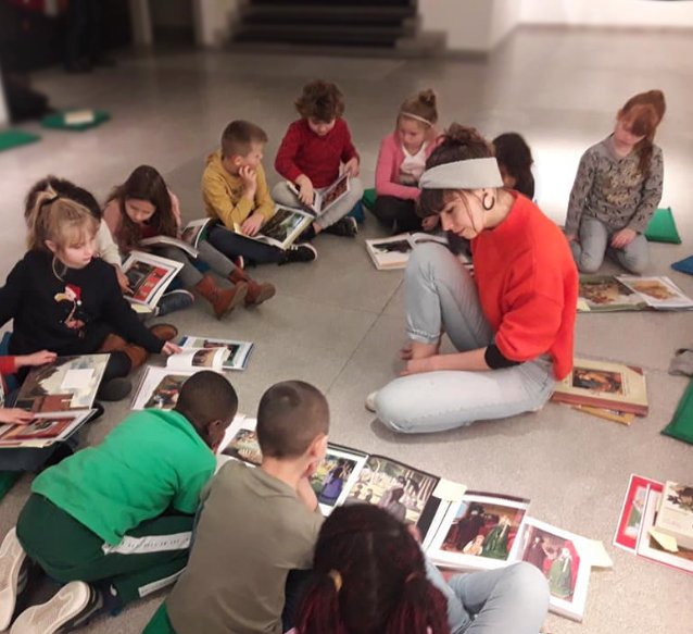 exposition François Liénard à la Maison de la culture d'Ath - visite et animation scolaire par Éloïse Blyau