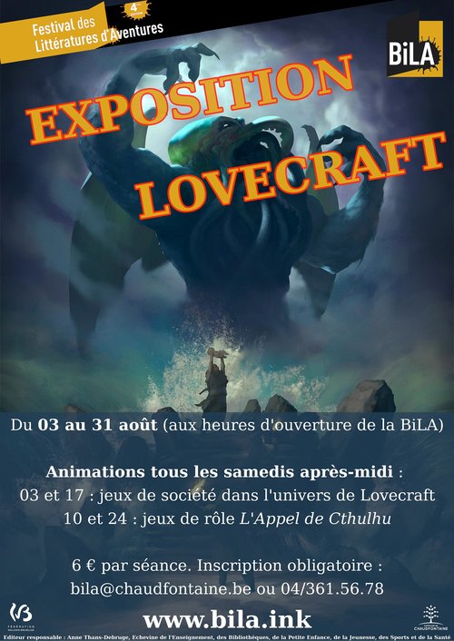 exposition Lovecraft - Bila - Louvain-la-Neuve