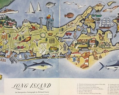 "Long Island: an interpretive cartograph" - Richard Scarry, 1947