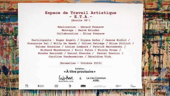 ETA, espace de travail artistique