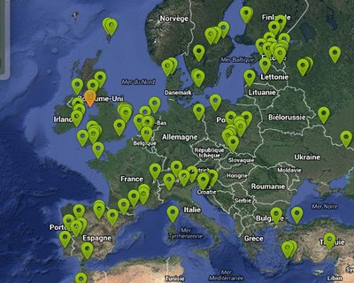 capture d'écran du site Nature Sound Map